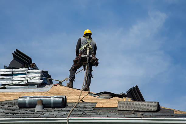Professional Roofing technician working in Millington, NJ